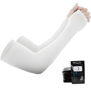 Cooling arm warmer with thumb holes - Outdoor sports driving travelling sun protection arm warmer available in various colors
