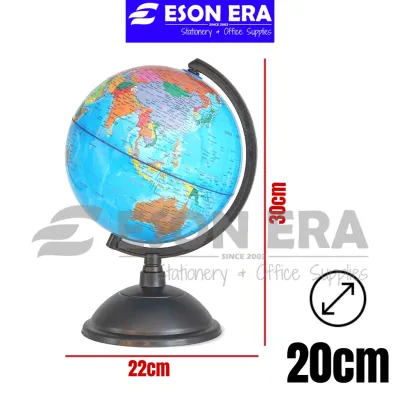 Rotating World Globe Earth Atlas Map Rotating Desk Stand Geography World Globe (Diameter 10cm / 14.2cm / 20cm)