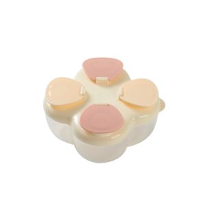 GOUPO Leak Resistant Baby Formula Dispenser 720ml Partitioned Formula Storage Box Portable Wide Opening Powder Dispenser Box Baby Feeding