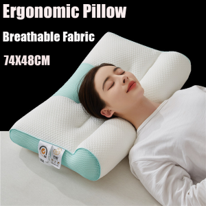 Cervical Memory Foam Pillow Ergonomic Pillow Sleep Enhancing Cervical Support Comfort Pillow 74x48cm