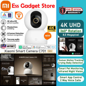 [New] Xiaomi Smart Camera 360° C701 4K UHD 8MP Smart Human Baby Pet Monitoring WiFi 6 Privacy Protection Motion Tracking