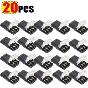 20PCS 3Pin Way Plug Waterproof Electrical Connector Car Wire Cable Automotive Electrical Connector Strip Terminal Connection