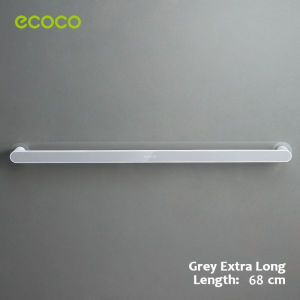 Ecoco Towel Holder Organizer Wall-Mounted for Bathroom Water-Proof Self-Adhesive 3 Length E1923