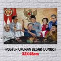 POSTER TUJUH PRESIDEN LINTAS SEJARAH NKRI / FOTO TUJUH PRESIDEN LINTAS SEJARAH NKRI / HIASAN DINDING / WALL DECOR / POSTER MURAH. 