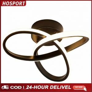【NEW】 Contemporary Acrylic Trefoil Ceiling Light with Dimmable LED 9.84 Inch for Home and Office Spaces