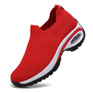 Razorstorm Black Slip On Shoes for Women Sneakers 2025 New Style Korean Fashion Sneakers for Lady Comfortable Walking Shoes Red