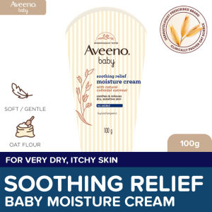 Aveeno Baby Soothing Relief Moisture Cream 100g - Lotion Sensitive Skin Eczema Atopic Dermatitis