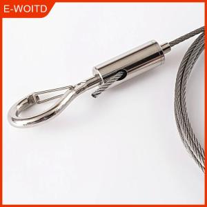 FUJIAS3 Adjustable Automatic Wire Rope Spring Hook Clothesline Hanging Solution System Suspension Code Stainless Steel Cable