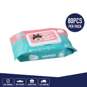 80pcs Pet Wipes Cat Wipes Dog Wipes Multifunctional Grooming Wet Tissues For Cleaning