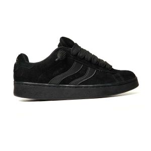 SEPATU CORVALUE FOOTWEAR - FULL BLACK| Sepatu Sneakers Pria Wanita Canvas Casual