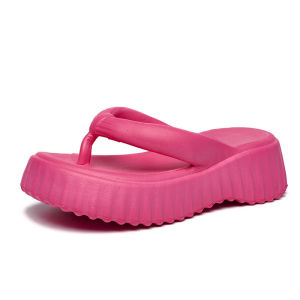 [Free Shipping] New height-increasing EVA flip-flops for women high-heeled suitable for outdoor wear on the beach comfortable