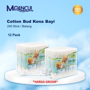 1 Lusin \ 12 Pack Cotton Buds Kimo \ Sinar \ Kona Bayi Dewasa \ Buds Grosir \ Moencul