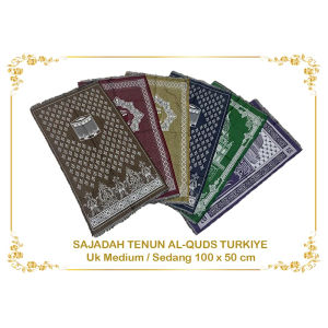 Door gift Sejadah AL-QUDS Prayer Mat with Tasbih - 50cm x 100cm | Thoughtful Door Gift