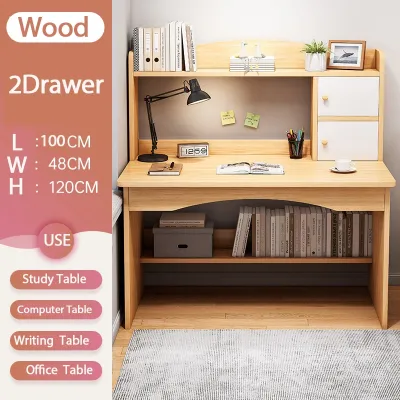 Modern Minimalist Computer Desk Desktop Home Office Small Bookshelf Writing Combination Desk
