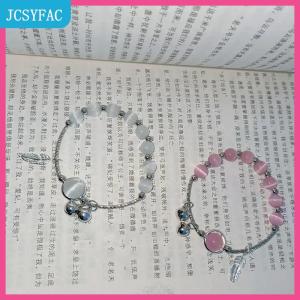 JCSYFAC  Phụ Nữ Thời Trang Giả Opal Chuông Vòng Đeo Tay Tinh Tế Dễ Thương Đính Cườm Vòng Đeo Tay Tinh Thể Tự Nhiên Vòng Đeo Tay Pha Lê Cho Cô Gái Bên Đồ Trang Sức Quà Tặng Phụ Kiện Tinh Tế