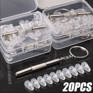Nose Holder Glasses Accessories Screw-lock Clip Type Myopia Frame Silicone Sunglasses Bracket Nose