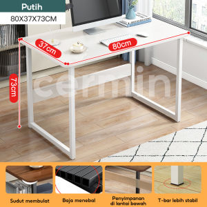 Meja Kerja Milimalis Meja Kantor Meja Komputer Dengan Rak Buku Meja Belajar Meja Desktop Rumah