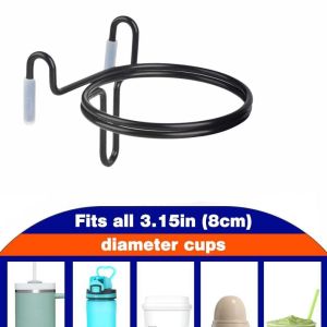 EYESONU Anti-Slip Shopping Cart Cup Holder Portable Space Saving Bottle Organizer Universal Sturdy Water Drink Cup Holder Shopping Cart Accessory