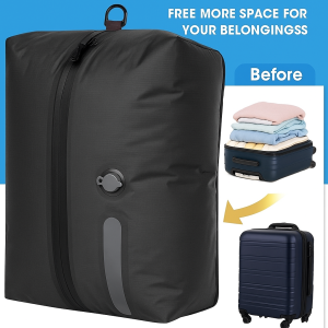 Pump-Free Travel Clothing Storage Compression Bag Vacuum Storage Bag Resealable Waterproof Vacuum Storage Backpack