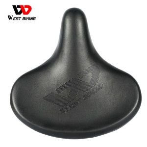 WEST BIKING Bicycle Saddle Shock Absorption And Waterproof Bicycle Seat Wider Comfortable MTB Road Bike Cycle Saddle Bike Accessories