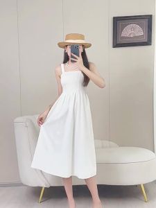 Womens Factory Summer Womens Suspender Skirt 2024 New Sleeveless Dress Light Luxury High-Grade Sense Small Skirt Younger ㏇L0514