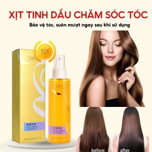 Xịt Dưỡng Tóc Tinh Dầu BAOWEIQUAN 100ML Phục Hồi Tóc Uốn Nhuộm Bảo Vệ Nhiệt