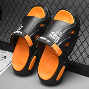 Korean sandals black slippers fashion soft soled slippers men sandals Beach shoes