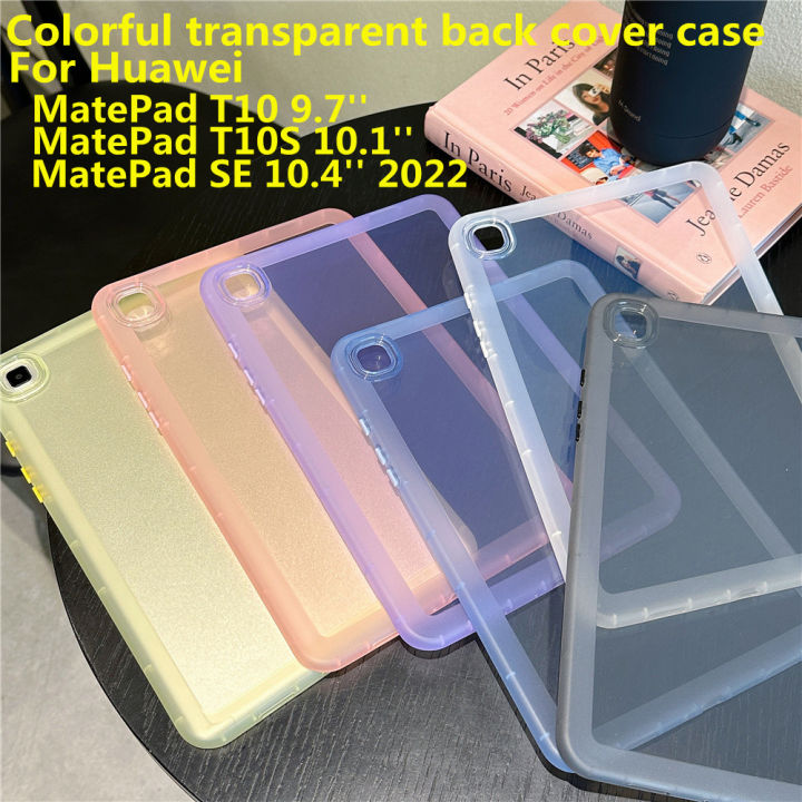 Colorful transparent tablet case for Huawei MatePad SE