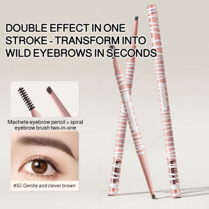 4 Colors Dualended 3D Natural Mist Fine Core Waterproof Eyebrow Pencil Natural Long Lasting Paint Tattoo Eyebrow Long Lasting Eyebrow Pen