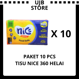 Tisu Nice Facial 180 sheets Paket 10 Pcs Tissue Tisue Nice 360 Helai