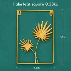 Pajangan Hiasan Dinding Nordic Style Gold Leaf Wall Ornaments Home Decor