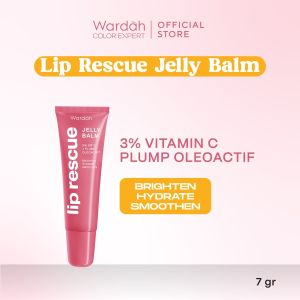 Wardah Lip Rescue Jelly Balm NEW Clear Shine Dusty Rose Lip Balm Mencerahkan Bibir