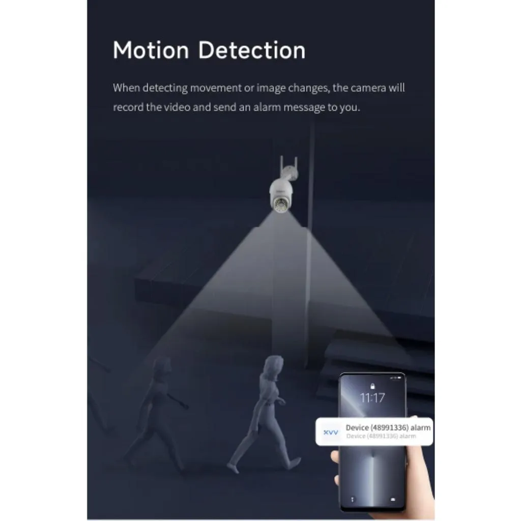 Gadgetoo Xiaovv P12 4G Lte Sim Card Ver Ptz 360 Fhd 1080P 2Mp Security Camera