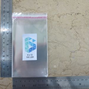 8x12 cm Plastik Opp 20 micron isi 100 lembar
