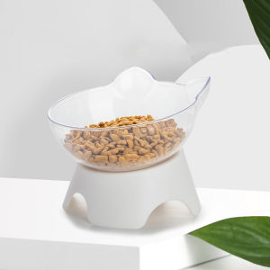 Cat Bowl  Elevated Bowls 15 DEGREE Raised Food Container With Stand Single Bowl cat protects cervical vertebravels high feeding bowl