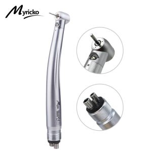 Dental Rotation LED Handpiece Integrate E-generator High Speed Ceramic Bearing Standard Head Push Button 3 Water Spray Turbine