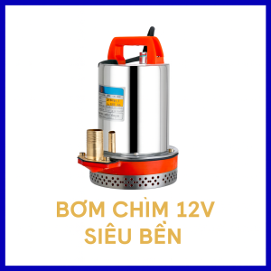 Máy Bơm Chìm 12V Lõi Đồng – Bơm Tốc Độ Cao Đẩy Mạnh Phù Hợp Gia Đình & Nông Nghiệp