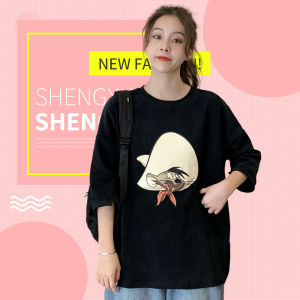 LH.Sunday เสื้อยืดทรงโอเวอร์ไซต์ สกรีนด้วยลายการ์ตูนเรียบๆสีสันสดใส สวยปังไม่ซ้ำใคร