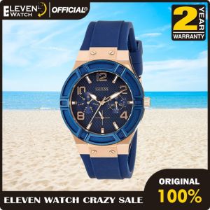 [Promo] Jam Tangan Wanita Guess W0571L1 Jet Setter Rubber Original Original Garansi 2 Tahun [✔COD][100% Authentic]