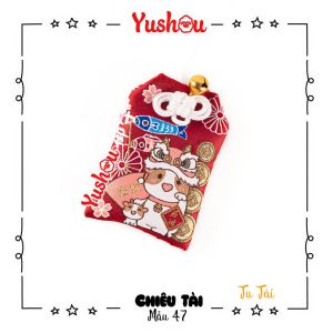 Móc khóa Yushou Tiền Tài - Mẫu 47 - Tụ Tài (Kiểu Omamori) Có sẵn