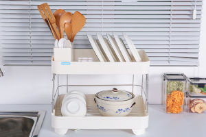 Kệ úp bát đĩa kệ chén 2 tầng Tokyo INOCHI tiêu chuẩn Nhật Bản - Happy Home 4U