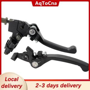 [COD] AqToCna Ship within 24 hours KLX CRF XR50-250 Folding Handlebar Brakes Black Folding Aluminum Clutch Brake Lever Bike Motorcycle Clutch Brake Lever Perch