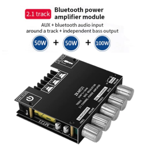 ZK-MT21 2.1 Channel Bluetooth 5.0 Subwoofer Amplifier Board 50WX2+100W Power Audio Stereo