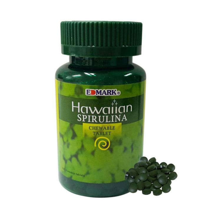 Edmark Spiro EDMARK Hawaiian Spirulina 200 Chewable Tablets | Lazada