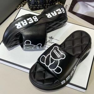 [Free Shipping] Thick-Soled Slippers Summer Anti-Slip Odor-Resistant Simple Design EVA Material Suitable For Outdoor Wear Height-Increasing Lightweight A Must-Have For Summer