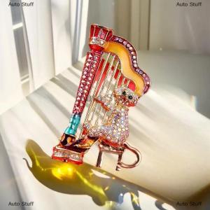 [COD] Auto Stuff เข็มกลัดแฟชั่นรูปแมวพิณเล่นเสื้อโค้ทสำหรับผู้หญิงของขวัญ