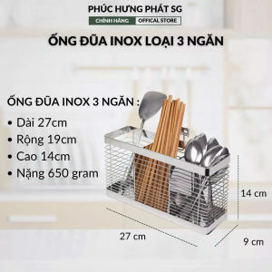 Ống Thưa Đựng Đũa Muỗng Giá Để Đũa Thìa Đủ Loại (1 - 2 - 3 ngăn)