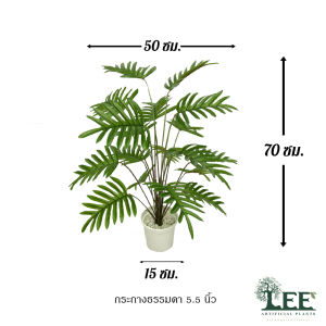 ต้นซานาดู สูง 70 ซม. 18 ใบ ต้นไม้ปลอมตกแต่งบ้าน Leeartplants