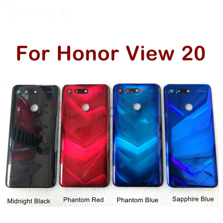 For Huawei Honor View 20 Cover V20 Back Glass Panel Rear Door