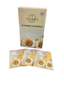 Teh Celup Chamomile Herbal Vitablitz Blooming Tea Alami untuk Relaksasi Pikiran dan Tubuh